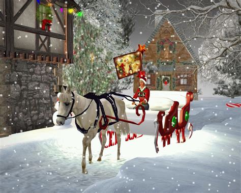 Eddi And Ryce Photograph Second Life Merry Christmas Animated Scenes