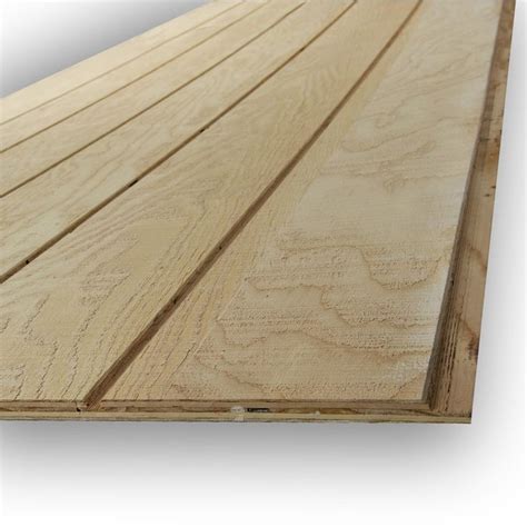 Natural Wood Plywood Panel Siding 0594 In X 48 In X 108 In