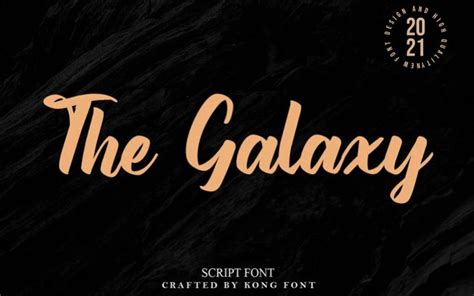The Galaxy Font