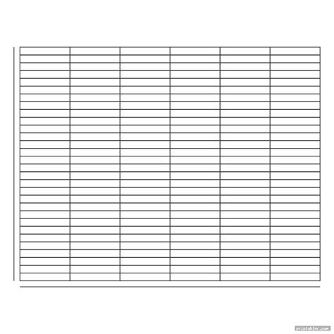 Printable Blank Chart Templates