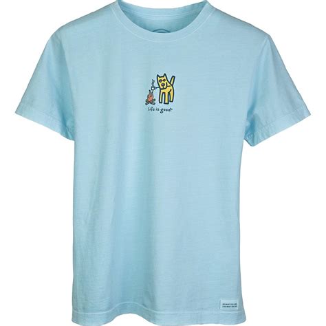 Life is good dog shirt. Life is Good Crusher Camp Dog T-Shirt (Women's) | Peter Glenn