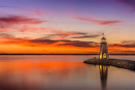Lake Hefner Lighthouse Sunset Jeffrey Echeverry Flickr