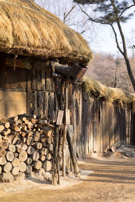 Korean Folk Village Wood Village Photography Countryside Village
