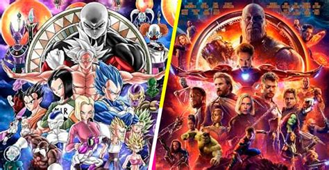 Infinity war/dragon ball super poster. Avengers Infinity War Dragon Ball Z