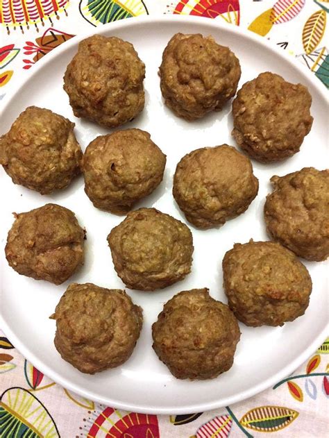 Baked Gluten Free Meatballs Recipe With Oatmeal Recipe Meatballs