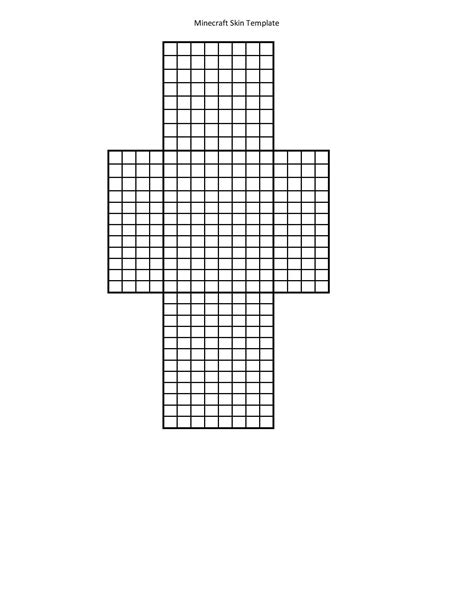 Printable Template For Minecraft Skin Creation Use Markers Or Colored
