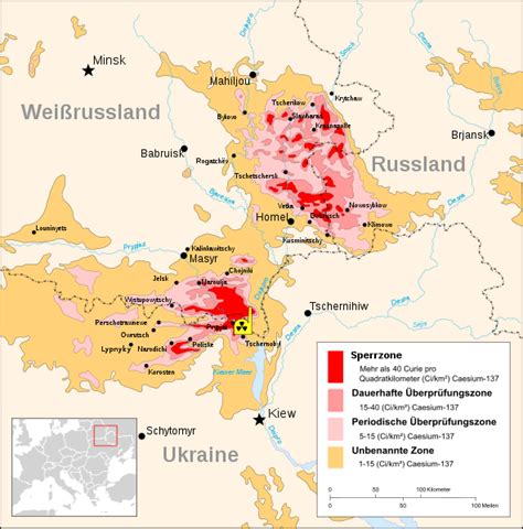 Pripjat, sperrzone von tschernobyl und andere verlassene orte. Landkartenblog: Übersichtskarte von Tschernobyl zeigt ...