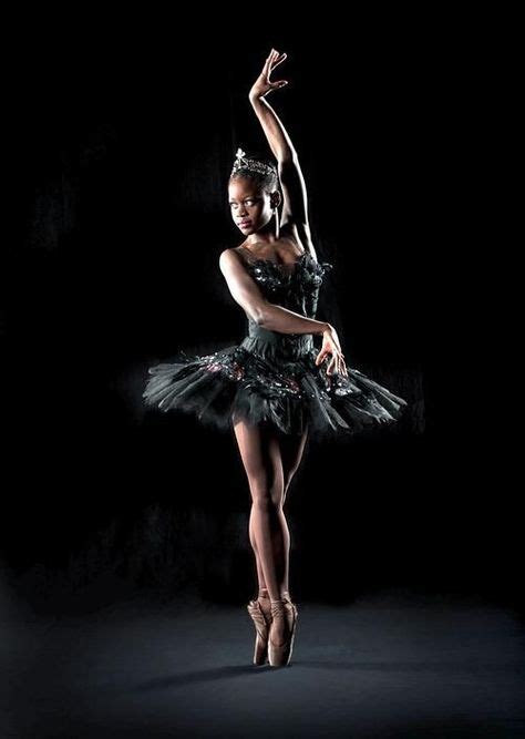 Michaela Dancing The Role Of The Black Swan In Swan Lake For The Dance Theatre Of Harlem When