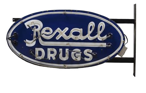 Lot Detail Rexall Drugs Porcelain Neon Sign