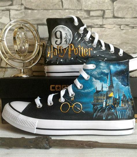 Harry Potter Inspired Shoes Hand Painted Shoes Custom Converse Shoes