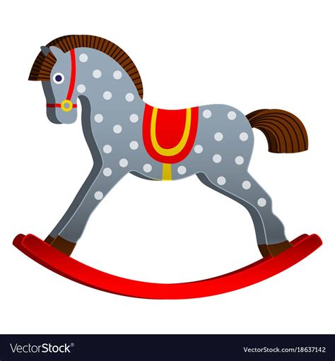 Rocking Horse Illustration Rocking Horse Toy Rocking Horses Painted