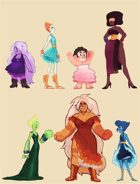 Gems In Dresses By Albrii Steven Universe Know Your Meme