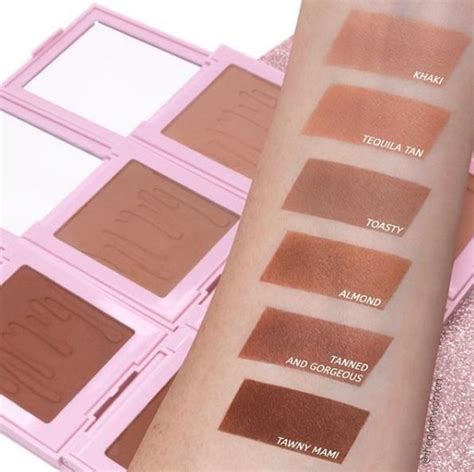 ☁︎ february 11 '19 ☁︎ bronzers swatches ☁︎ | Kylie cosmetics
