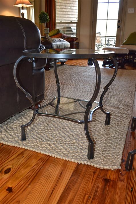 Lovely pier one sofa table seagrapehouse coffee table decor coffee table target. Moving Sale: Set of 2 Iron & Glass Top Chasca End Tables ...