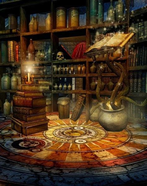 Library Feature Fantasy Wizard Fantasy Fantasy Art
