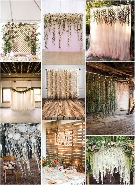 30 Unique And Breathtaking Wedding Backdrop Ideas Rustic