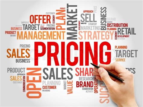 Pricing Word Cloud Business Concept Stock Image Colourbox