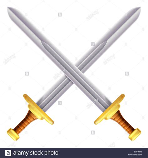 Crossed Swords Illustration Hi Res Stock Photography And Images Alamy