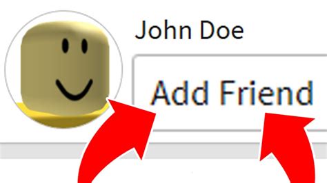 Do Not Add John Doe Account As A Friend In Roblox Youtube