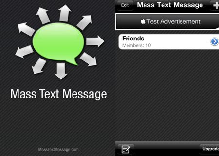 Mass text messaging apps are. New iPhone Mass Text Message Basic App sends text messages ...