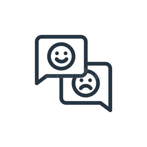 Customer Feedback Vector Icon Isolated On White Background Outline