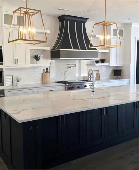 Check spelling or type a new query. Black and white kitchen with brass details. #luxe # ...