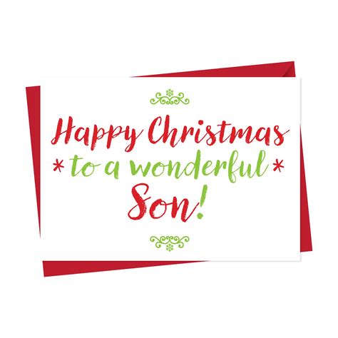 Seasonal designs in a huge range of themes. Christmas Card For Wonderful Son - Christmas Card
