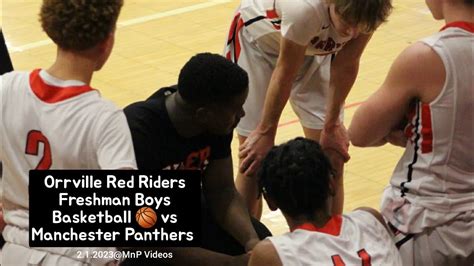 Orrville Red Riders Freshman Boys Basketball 🏀 Vs Manchester Panthers