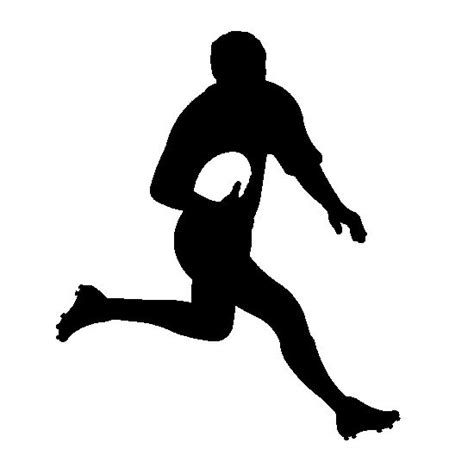 Transparent Rugby Player Silhouette Rugby Player Running Silhouette