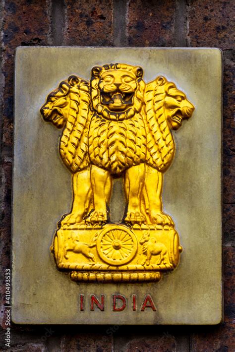 State Emblem Of India Stock Photo Adobe Stock