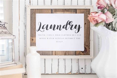 Check out our artwork for laundry selection for the very best in unique or custom, handmade pieces from our shops. Laundry Room Printables-Free Farmhouse Printables - The ...