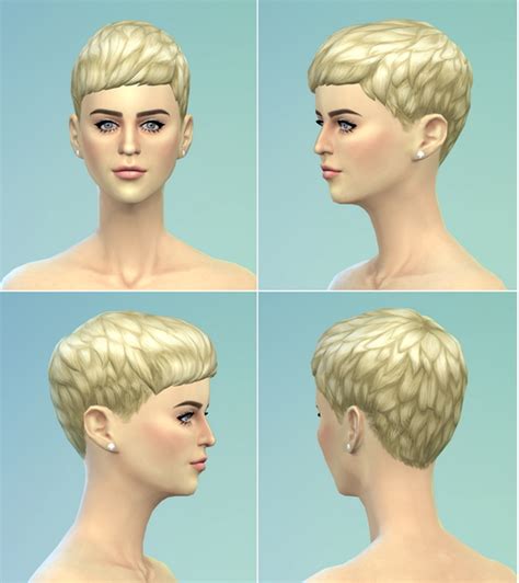 Rusty Nail Short Straight Bangs Hairstle Edit Sims 4 Hairs