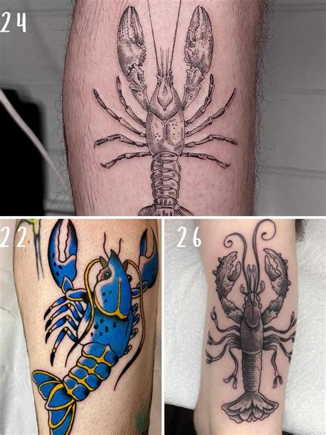 43 Unique Lobster Tattoo Ideas Tattoo Glee