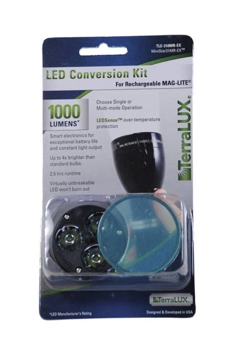 Terralux Tle 310mr Ex Led Flashlight Conversion Kit For Rechargeable