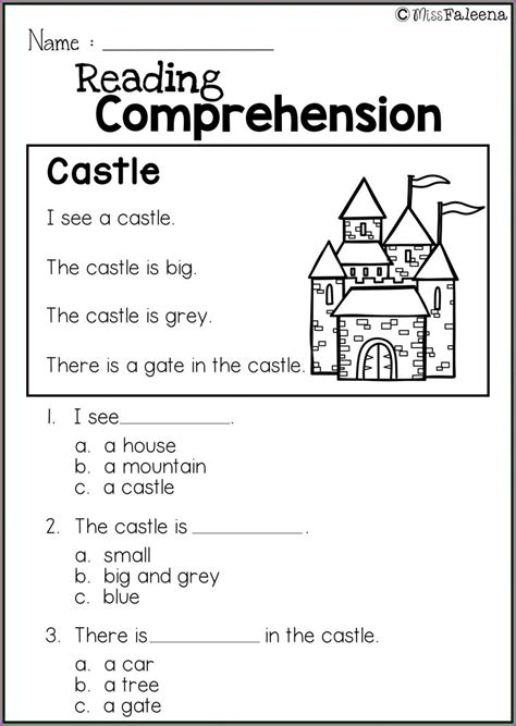 Comprehension English Worksheet For Grade 3 Worksheet Resume Examples