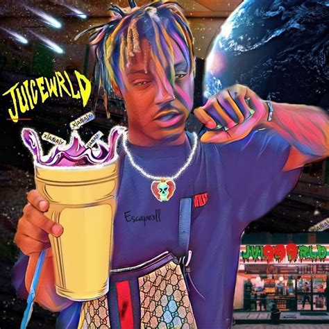 A collection of the top 17 juice wrld cartoon wallpapers and backgrounds available for download for free. #juicewlrd | Juice rapper, Juice, Trippie redd