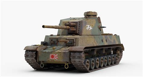 Czołg Type 5 Chi Ri Model 3d 179 Obj Max Fbx 3ds Free3d