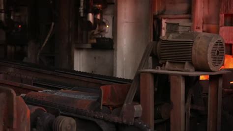 Steel Bar Rolling Mill Iron Stock Footage Video 100 Royalty Free