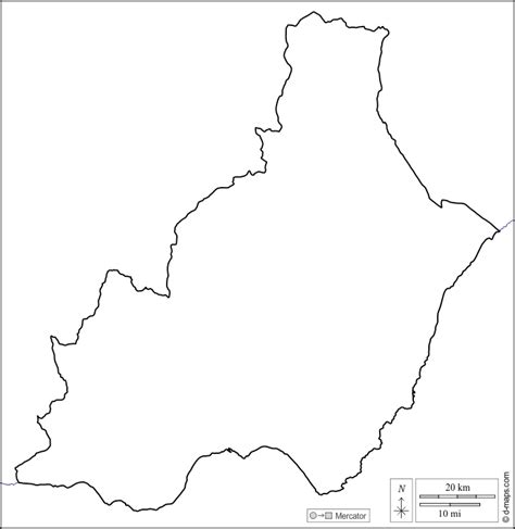 Almería Mapa gratuito mapa mudo gratuito mapa en blanco gratuito plantilla de mapa costas
