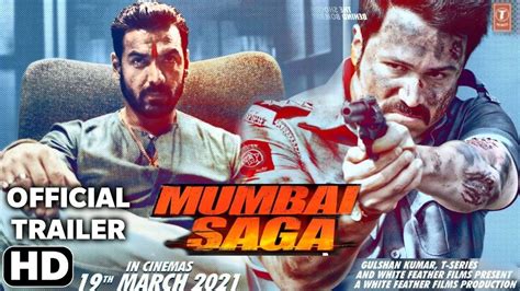 Mumbai Saga Trailer Release Date John Abraham Emraan Hashmi Suniel