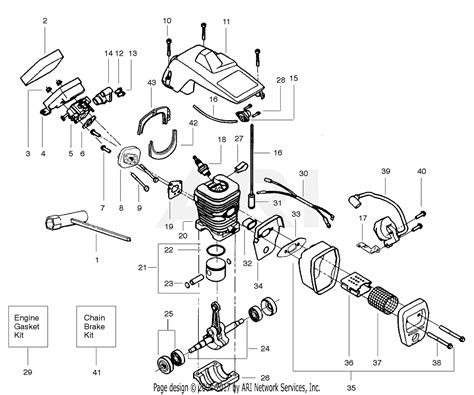 Poulan Craftsman 358351162 Gas Chain Saw Parts Diagram For Repair