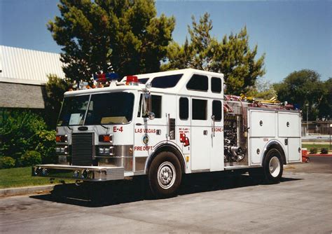 Nv Las Vegas Fire Department Old Engine Ladder