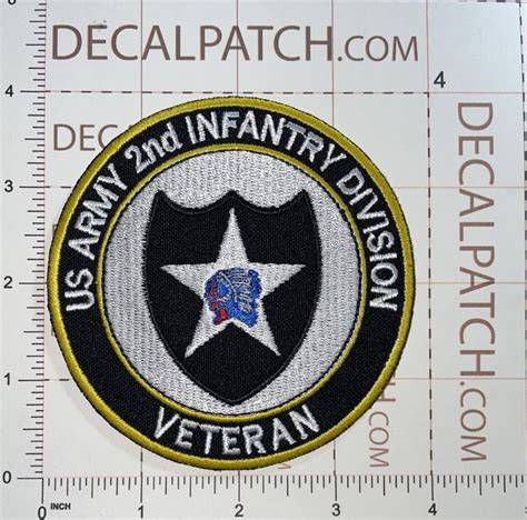 Us Army 2nd Infantry Division Veteran Patch Decal Patch Co