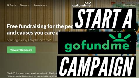 How To Start A Gofundme Campaign