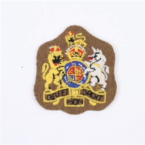 British Ww2 Insignia Wo1 Rsm Regimental Sergeant Major Cloth Sleeve Badge