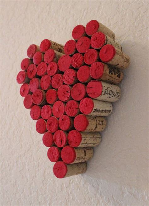 35 Creative Diy Heart Symbols Wine Cork Crafts Wine
