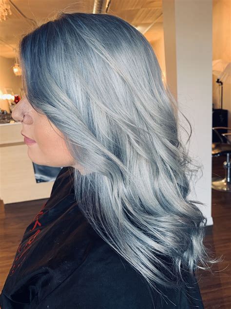 Hair Icy Silver Blue Hair Color Blue Hair Colors Silver Blue Hair