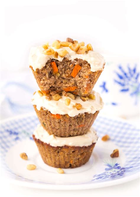 Flourless Carrot Cake Muffins Haute And Healthy Living