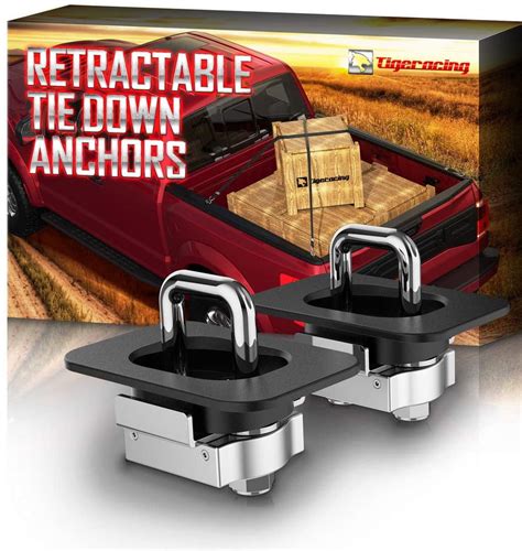 Tie Down Anchors Retractable Truck Bed Top Side D Ring Compatible With