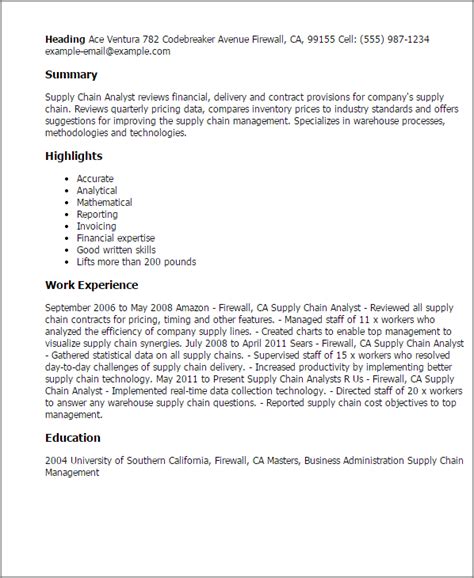 What is the difference between a supply chain analyst and a operations analyst. Professional Supply Chain Analyst Templates to Showcase Your Talent | MyPerfectResume